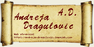 Andreja Dragulović vizit kartica